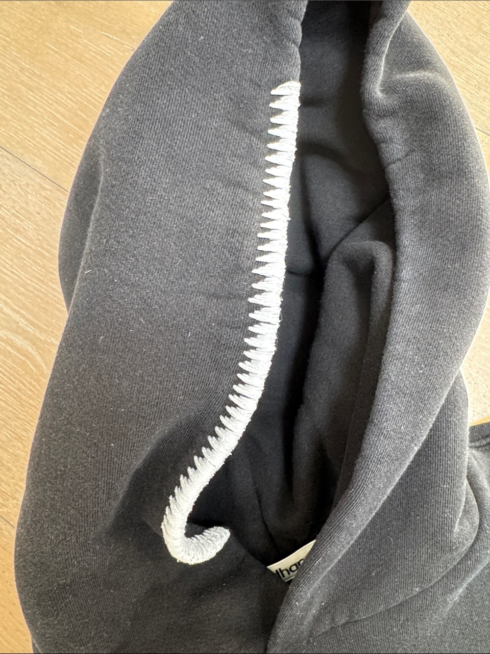 Madhappy unisex  Black  Hoodie with Subtle Logo - Picture 5 of 15